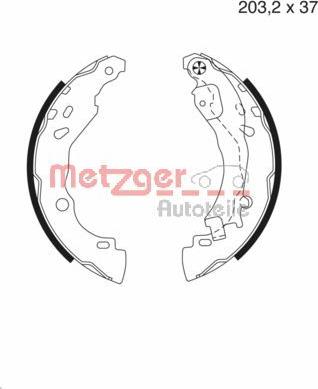 Metzger MG 982 - Jeu de mâchoires de frein cwaw.fr