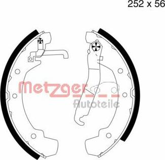 Metzger MG 499 - Jeu de mâchoires de frein cwaw.fr