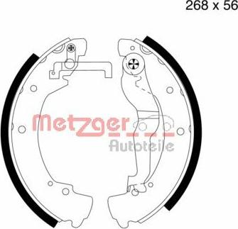 Metzger MG 548 - Jeu de mâchoires de frein cwaw.fr