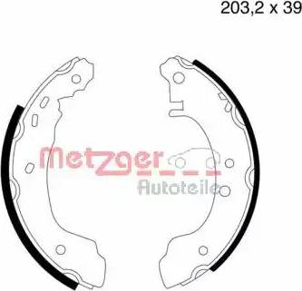 Metzger MG 543 - Jeu de mâchoires de frein cwaw.fr