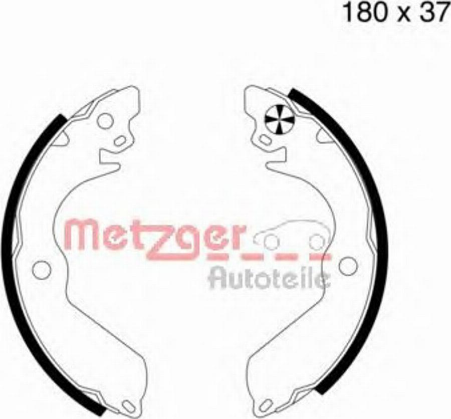 Metzger MG568 - Jeu de mâchoires de frein cwaw.fr