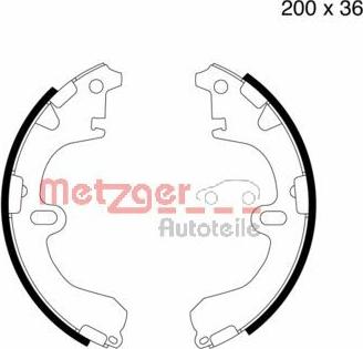 Metzger MG 505 - Jeu de mâchoires de frein cwaw.fr