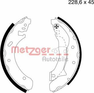 Metzger MG 581 - Jeu de mâchoires de frein cwaw.fr