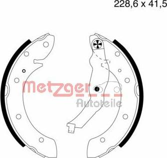 Metzger MG 579 - Jeu de mâchoires de frein cwaw.fr