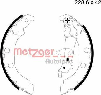 Metzger MG 631 - Jeu de mâchoires de frein cwaw.fr