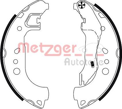 Metzger MG 132 - Jeu de mâchoires de frein cwaw.fr