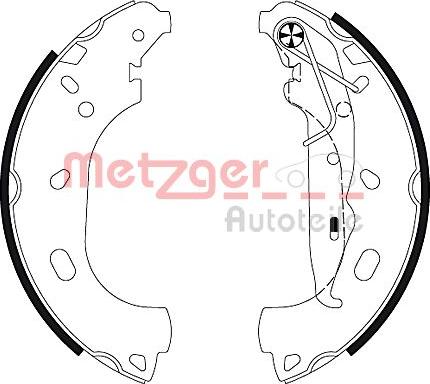 Metzger MG 129 - Jeu de mâchoires de frein cwaw.fr