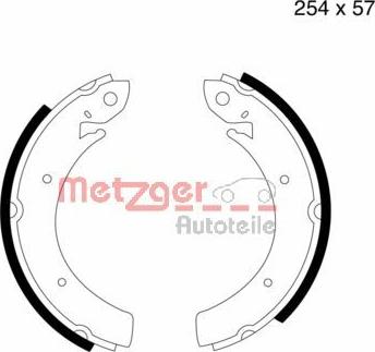 Metzger MG 809 - Jeu de mâchoires de frein cwaw.fr