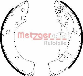 Metzger MG 818 - Jeu de mâchoires de frein cwaw.fr