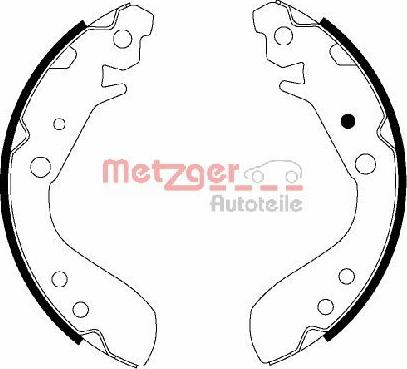 Metzger MG 830 - Jeu de mâchoires de frein cwaw.fr