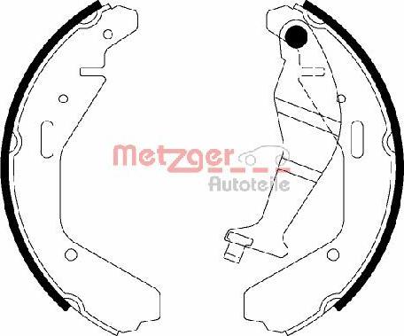 Metzger MG 829 - Jeu de mâchoires de frein cwaw.fr