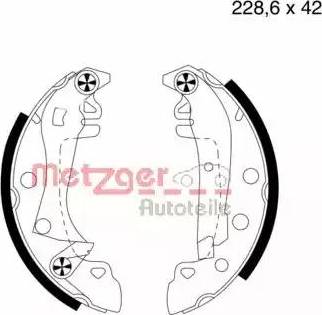 Metzger MG 339 - Jeu de mâchoires de frein cwaw.fr