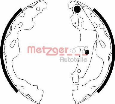 Metzger MG 209 - Jeu de mâchoires de frein cwaw.fr