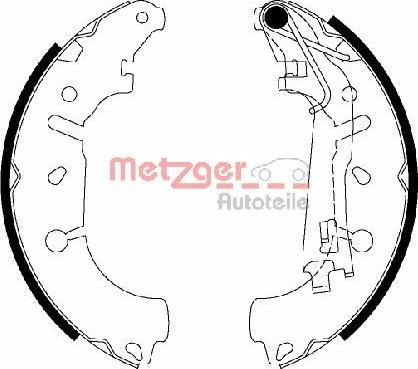 Metzger MG 201 - Jeu de mâchoires de frein cwaw.fr