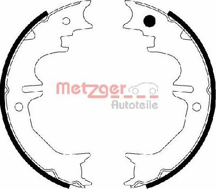 Metzger MG 207 - Jeu de mâchoires de frein, frein de stationnement cwaw.fr