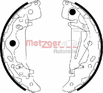 Metzger MG 217 - Jeu de mâchoires de frein cwaw.fr