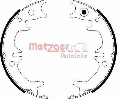 Metzger MG 220 - Jeu de mâchoires de frein, frein de stationnement cwaw.fr