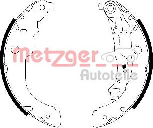 Metzger MG 222 - Jeu de mâchoires de frein cwaw.fr