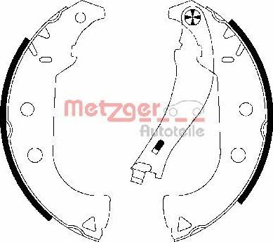 Metzger MG 766 - Jeu de mâchoires de frein cwaw.fr