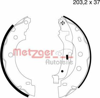 Metzger MG 706 - Jeu de mâchoires de frein cwaw.fr