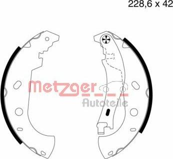 Metzger MG 714 - Jeu de mâchoires de frein cwaw.fr