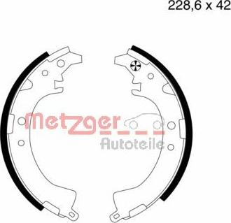 Metzger MG 729 - Jeu de mâchoires de frein cwaw.fr