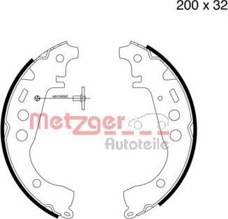 Metzger MG 723 - Jeu de mâchoires de frein cwaw.fr