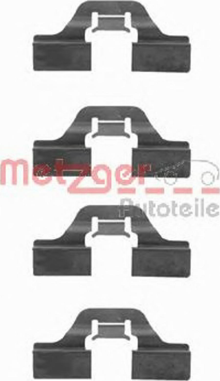 Metzger Z 1211 - Kit d'accessoires, plaquette de frein à disque cwaw.fr