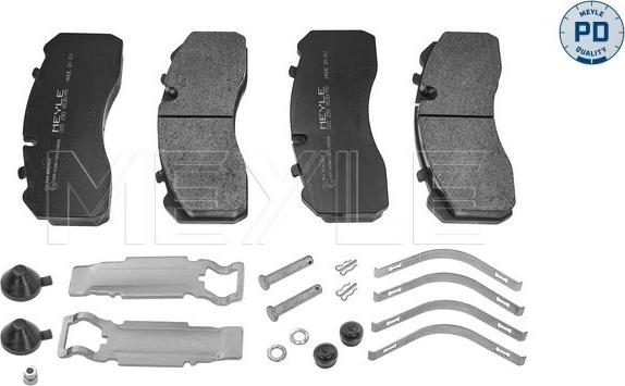 Meyle 025 290 9530/PD - Kit de plaquettes de frein, frein à disque cwaw.fr