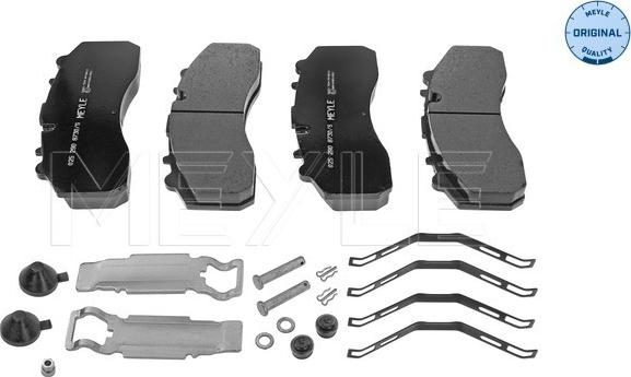 Meyle 025 290 8730/S - Kit de plaquettes de frein, frein à disque cwaw.fr