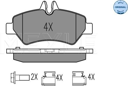 Meyle 025 291 9019 - Kit de plaquettes de frein, frein à disque cwaw.fr