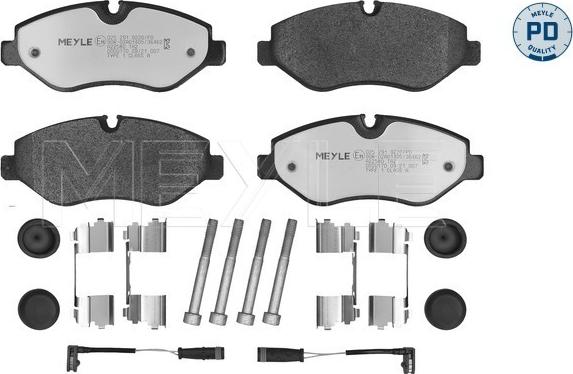 Meyle 025 291 9220/PD - Kit de plaquettes de frein, frein à disque cwaw.fr