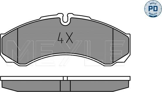 Meyle 025 291 2120/PD - Kit de plaquettes de frein, frein à disque cwaw.fr