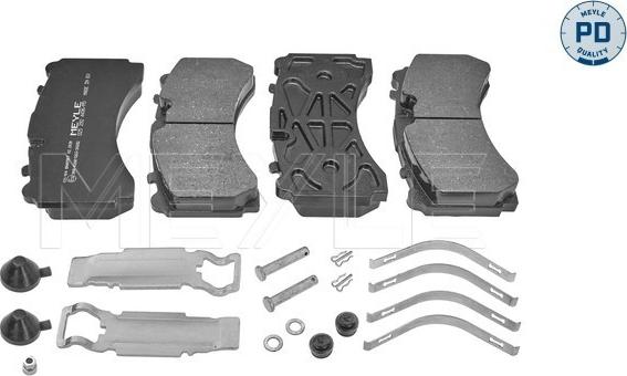 Meyle 025 292 4436/PD - Kit de plaquettes de frein, frein à disque cwaw.fr