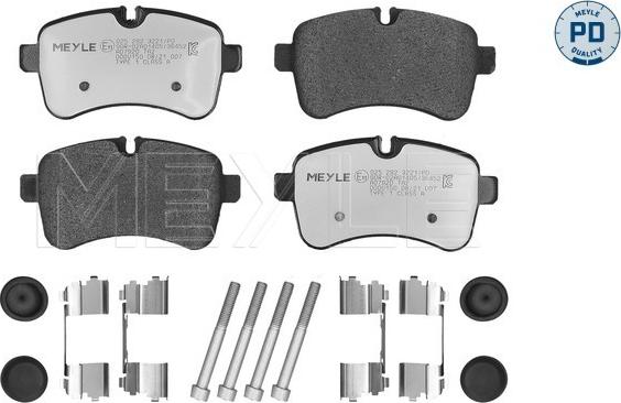 Meyle 025 292 3221/PD - Kit de plaquettes de frein, frein à disque cwaw.fr