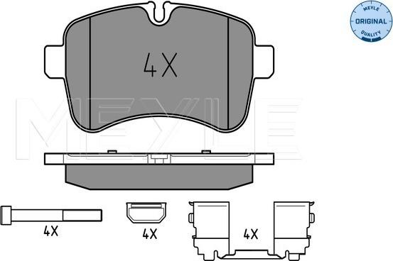 Meyle 025 292 3221 - Kit de plaquettes de frein, frein à disque cwaw.fr