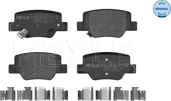 Meyle 025 249 2616/W - Kit de plaquettes de frein, frein à disque cwaw.fr