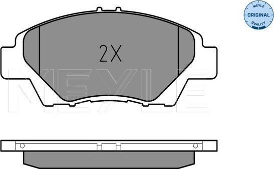 Meyle 025 249 7915/W - Kit de plaquettes de frein, frein à disque cwaw.fr