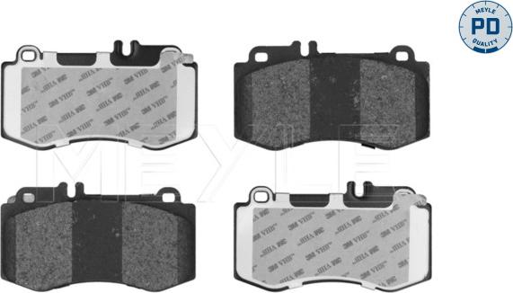 Meyle 025 249 7618/PD - Kit de plaquettes de frein, frein à disque cwaw.fr