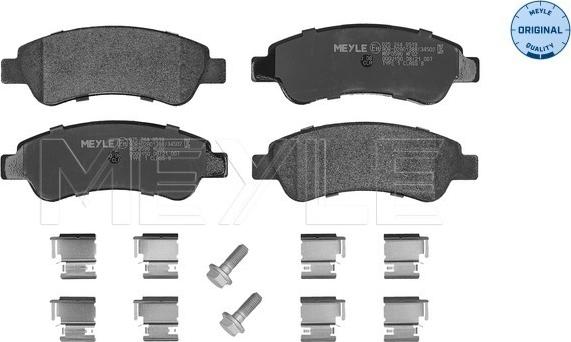 Meyle 025 244 6519 - Kit de plaquettes de frein, frein à disque cwaw.fr