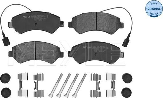 Meyle 025 244 6619/W1 - Kit de plaquettes de frein, frein à disque cwaw.fr