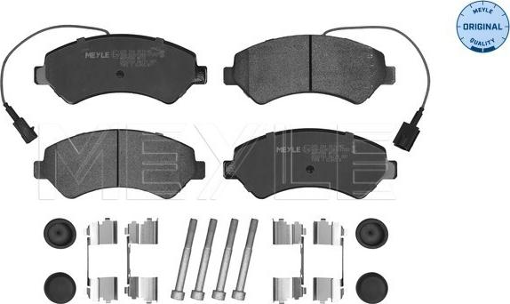 Meyle 025 244 6619/W2 - Kit de plaquettes de frein, frein à disque cwaw.fr