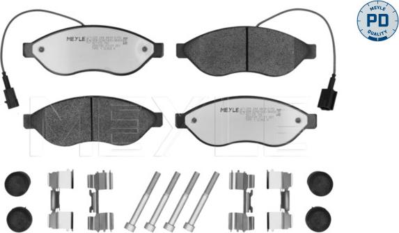 Meyle 025 244 6819-2/PD - Kit de plaquettes de frein, frein à disque cwaw.fr