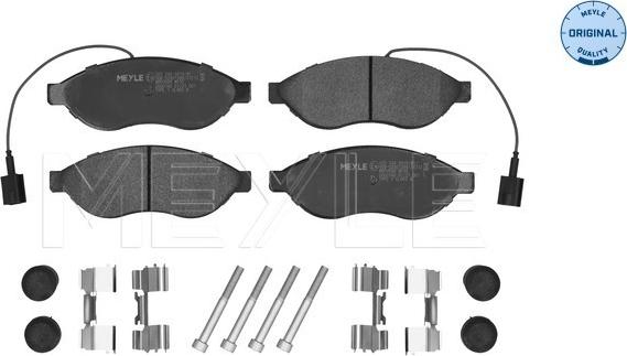 Meyle 025 244 6819/W1 - Kit de plaquettes de frein, frein à disque cwaw.fr