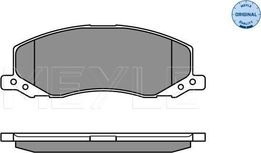 Meyle 025 244 1817/W - Kit de plaquettes de frein, frein à disque cwaw.fr