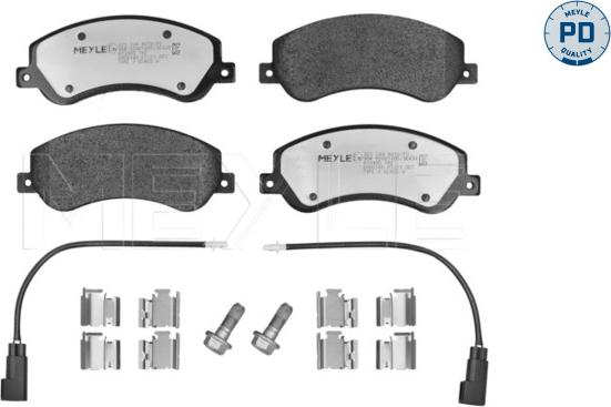 Meyle 025 244 8419/PD - Kit de plaquettes de frein, frein à disque cwaw.fr