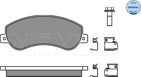 Meyle 025 244 8419/W - Kit de plaquettes de frein, frein à disque cwaw.fr