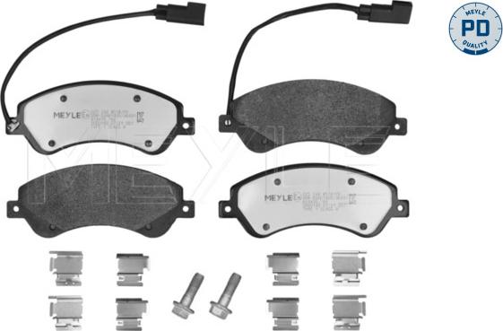 Meyle 025 244 8518/PD - Kit de plaquettes de frein, frein à disque cwaw.fr