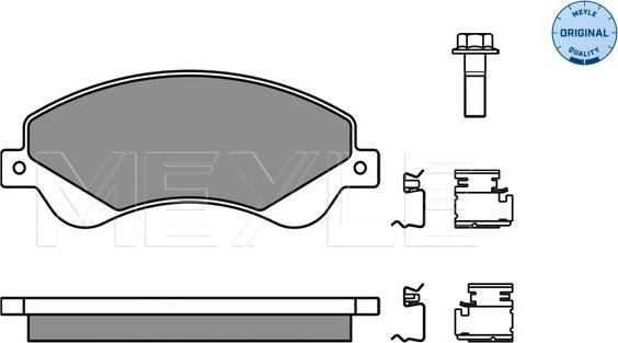 Meyle 025 244 8518/W - Kit de plaquettes de frein, frein à disque cwaw.fr