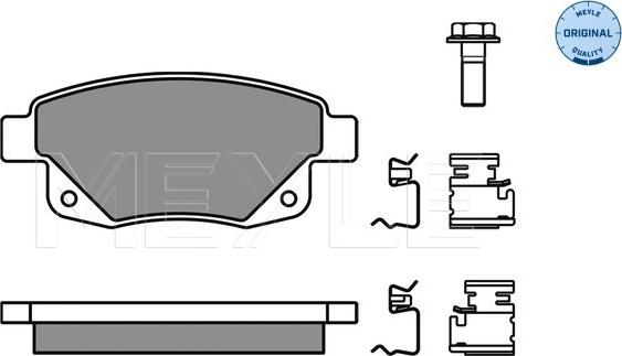 Meyle 025 244 8617/W - Kit de plaquettes de frein, frein à disque cwaw.fr